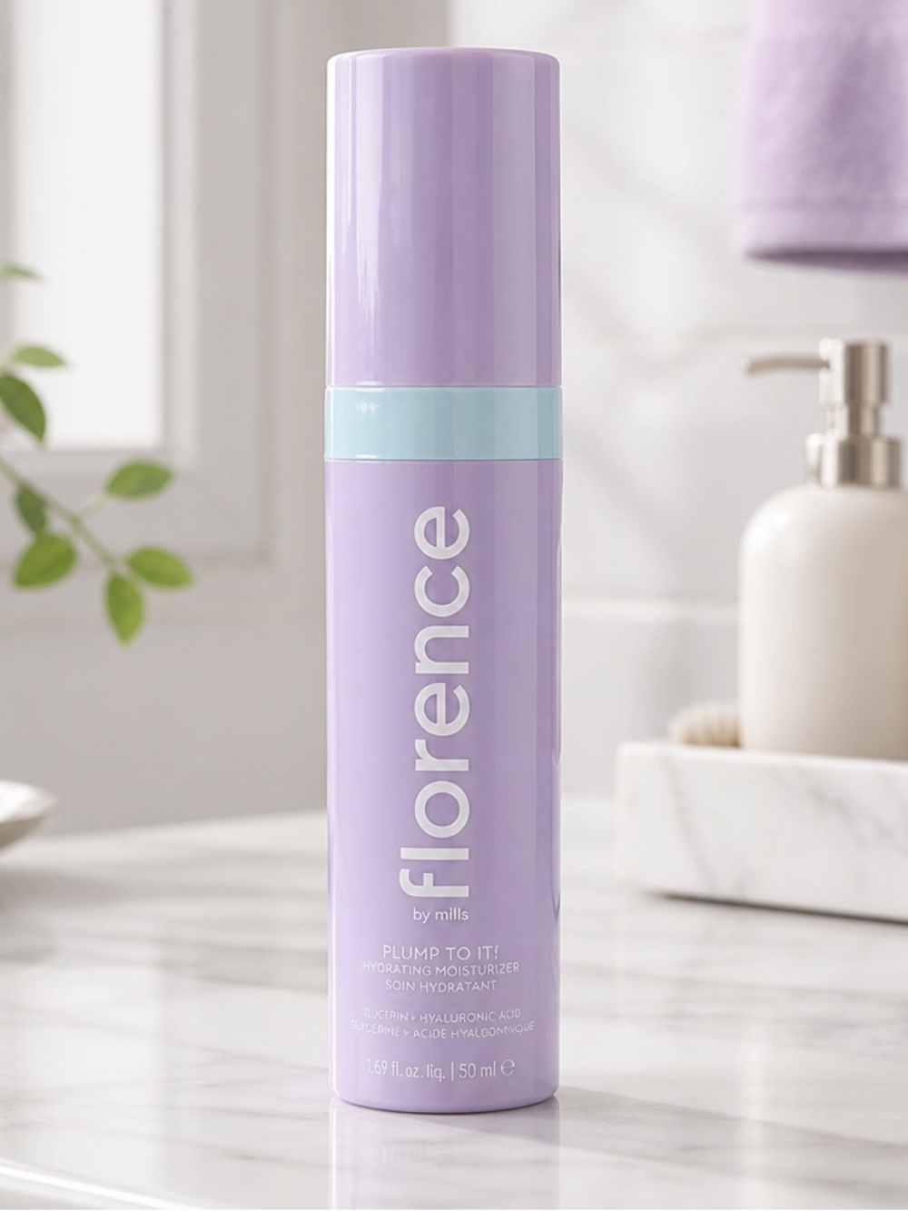 NWT Florence Plump To It Hydrating Moisturizer Hyaluronic Acid Travel Size